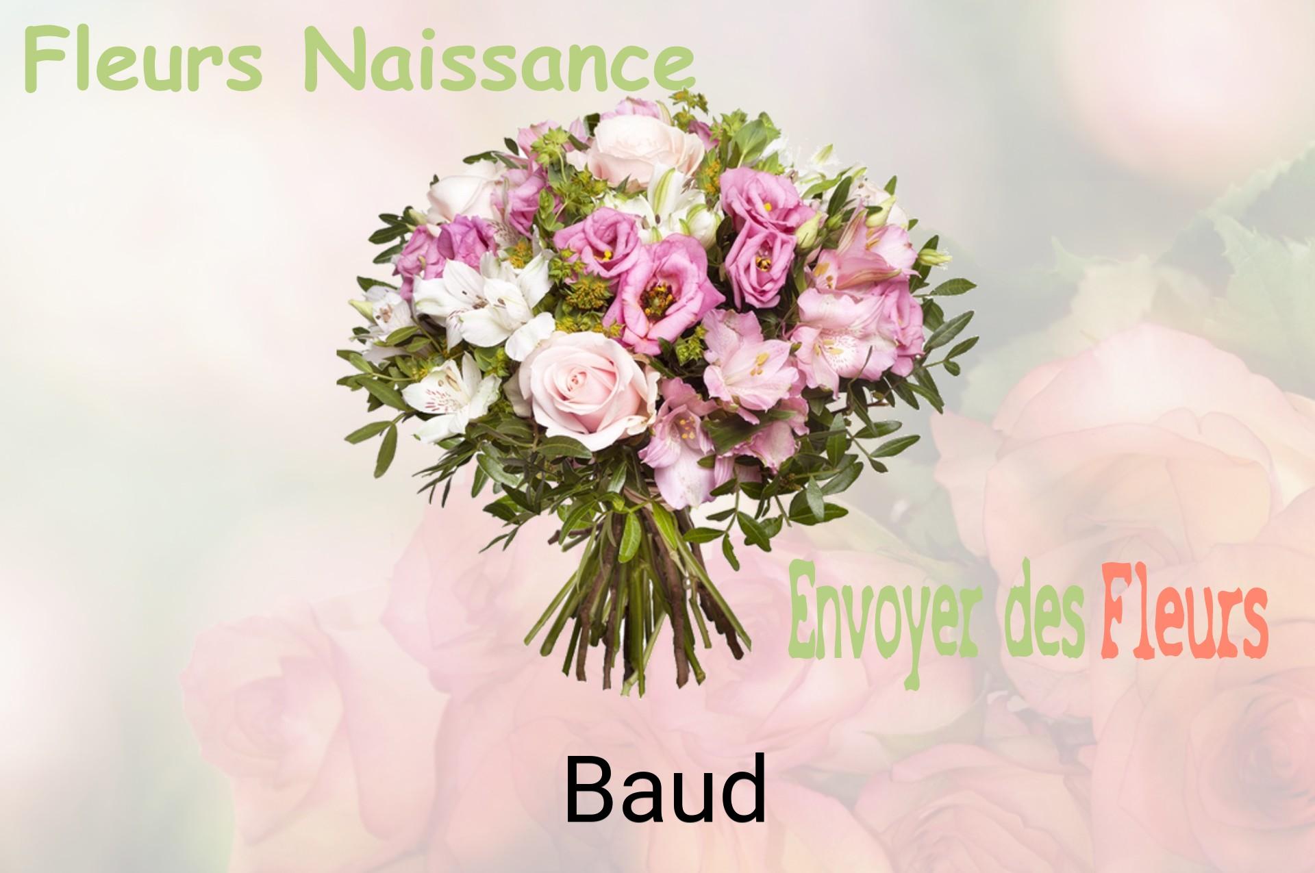 Bouquet de fleurs de naissance livré à Baud
